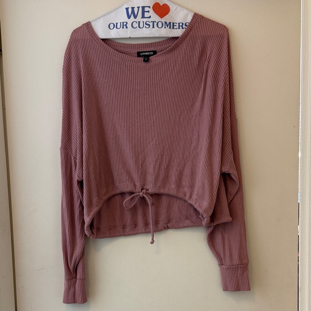 Express Women's XS Mauve Ribbed